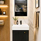 Mueble Vanitorio Con Espejo 50cm NEGRO - Miniatura 1