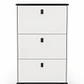 Mueble zapatero color blanco con negro  - Miniatura 2