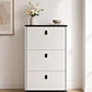 Mueble Zapatero Blanco con Negro (106 × 60 × 24 cm) - Miniatura 1