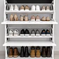 Mueble Zapatero Blanco con Negro (106 × 60 × 24 cm) - Miniatura 4