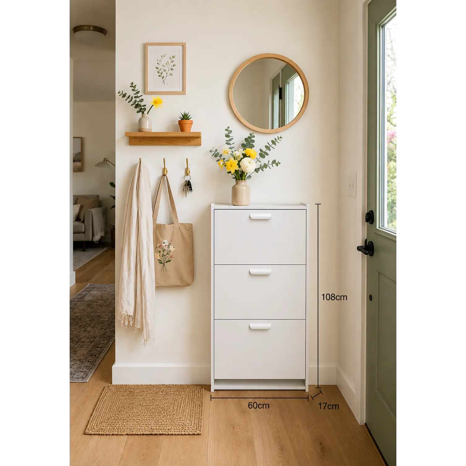 Mueble Zapatero color Blanco  4