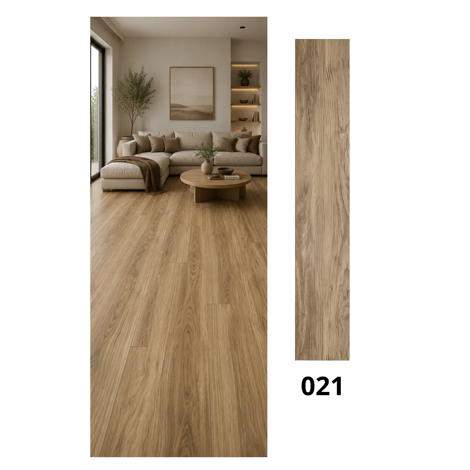 Piso Vinílico SPC 5 mm 19x122.4 cm 2.5 m2 1