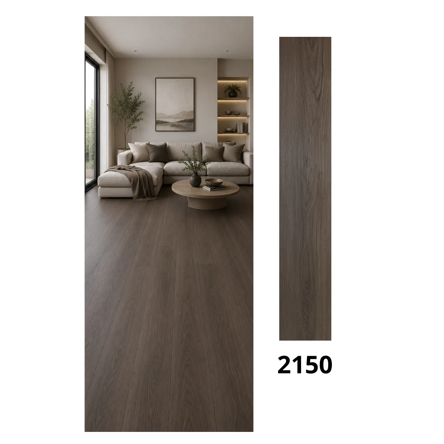 Piso Vinílico SPC 5mm 19x122.4cm 2.5m2 1