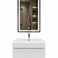 Vanitorio Flotante Completo Blanco 60 cm Con Espejo LED - Miniatura 3