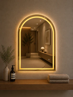  Espejo LED Arco L06 Golden 50x70 cm 