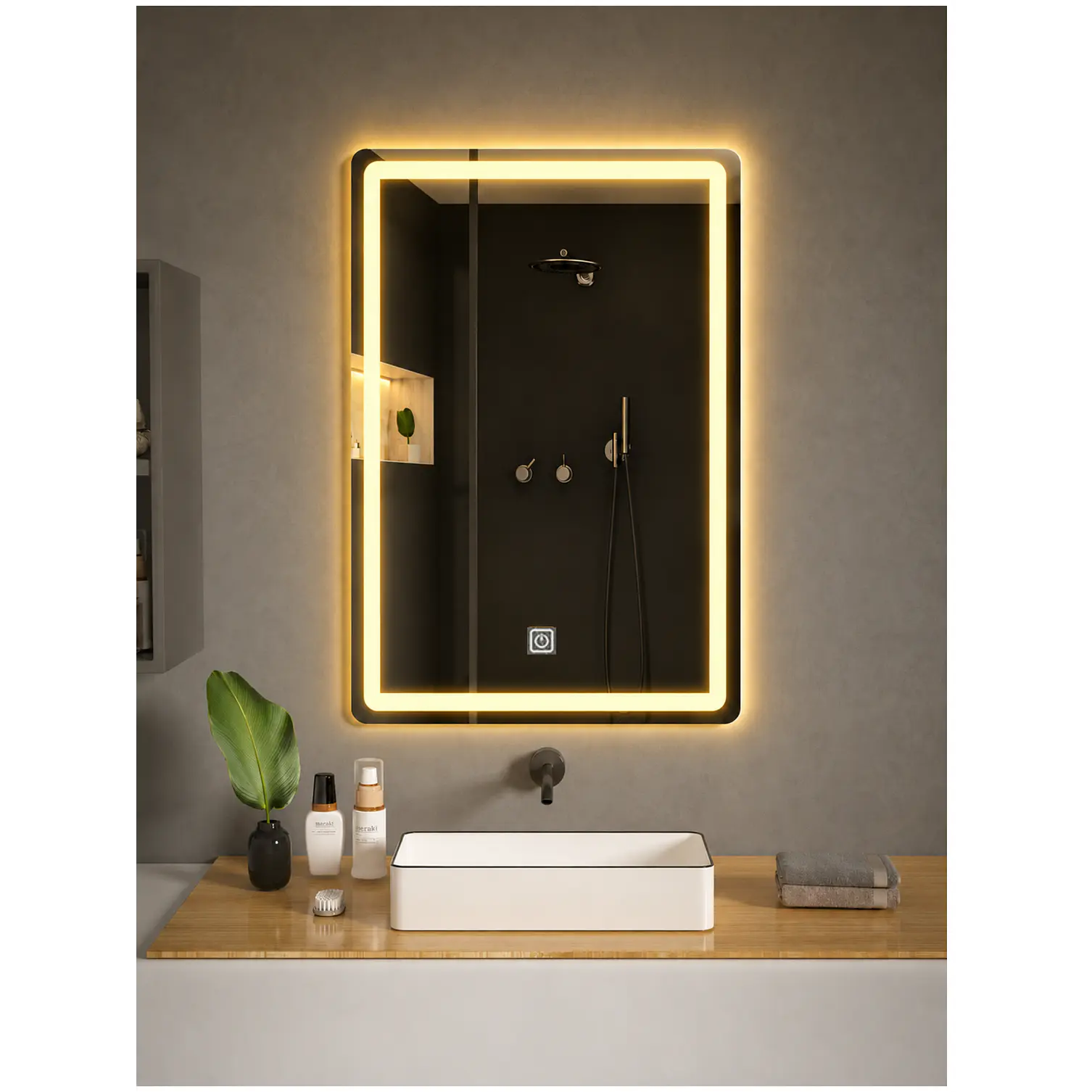 Espejo LED Vertical Sin Marco 60x80 cm  2