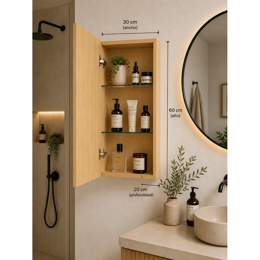 Gabinete Organizador para Baño 3