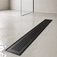 Rejilla de Desagüe Lineal para Ducha de Acero Inoxidable Negro Mate Premium 40cmx10cm - Miniatura 2