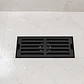 Rejilla de Desagüe Lineal  para Ducha de Acero Inoxidable Negro Mate Premium 20cmx8cm - Miniatura 2