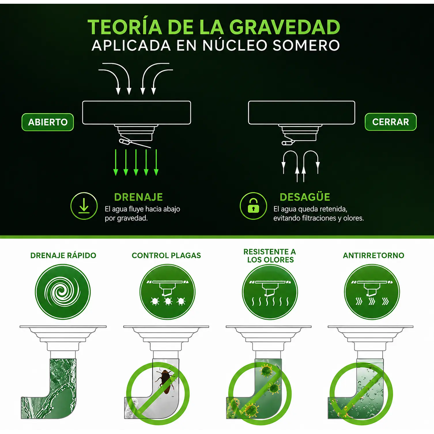 Rejilla de Desagüe Lineal para Ducha de Acero Inoxidable Premium 60cmx10cm 4