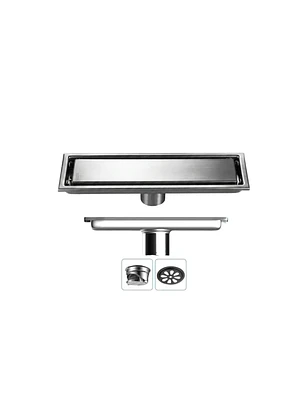Rejilla de Desagüe para Ducha de Acero Inoxidable Premium 20cmx10cm