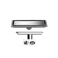 Rejilla de Desagüe para Ducha de Acero Inoxidable Premium 20cmx10cm - Miniatura 1