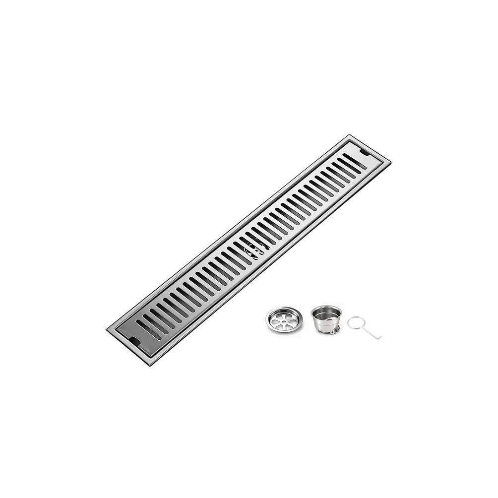Rejilla de Desagüe Lineal para Ducha de Acero Inoxidable Premium 60cmx10cm 1