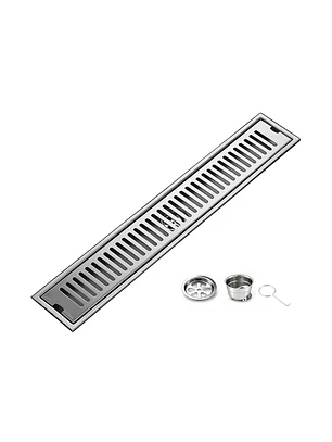 Rejilla de Desagüe Lineal para Ducha de Acero Inoxidable Premium 60cmx10cm