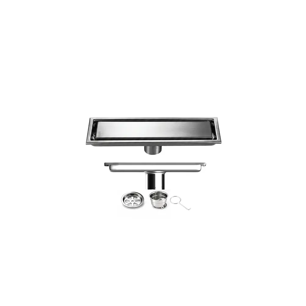 Rejilla de Desagüe para Ducha de Acero Inoxidable Premium 20cmx10cm 1