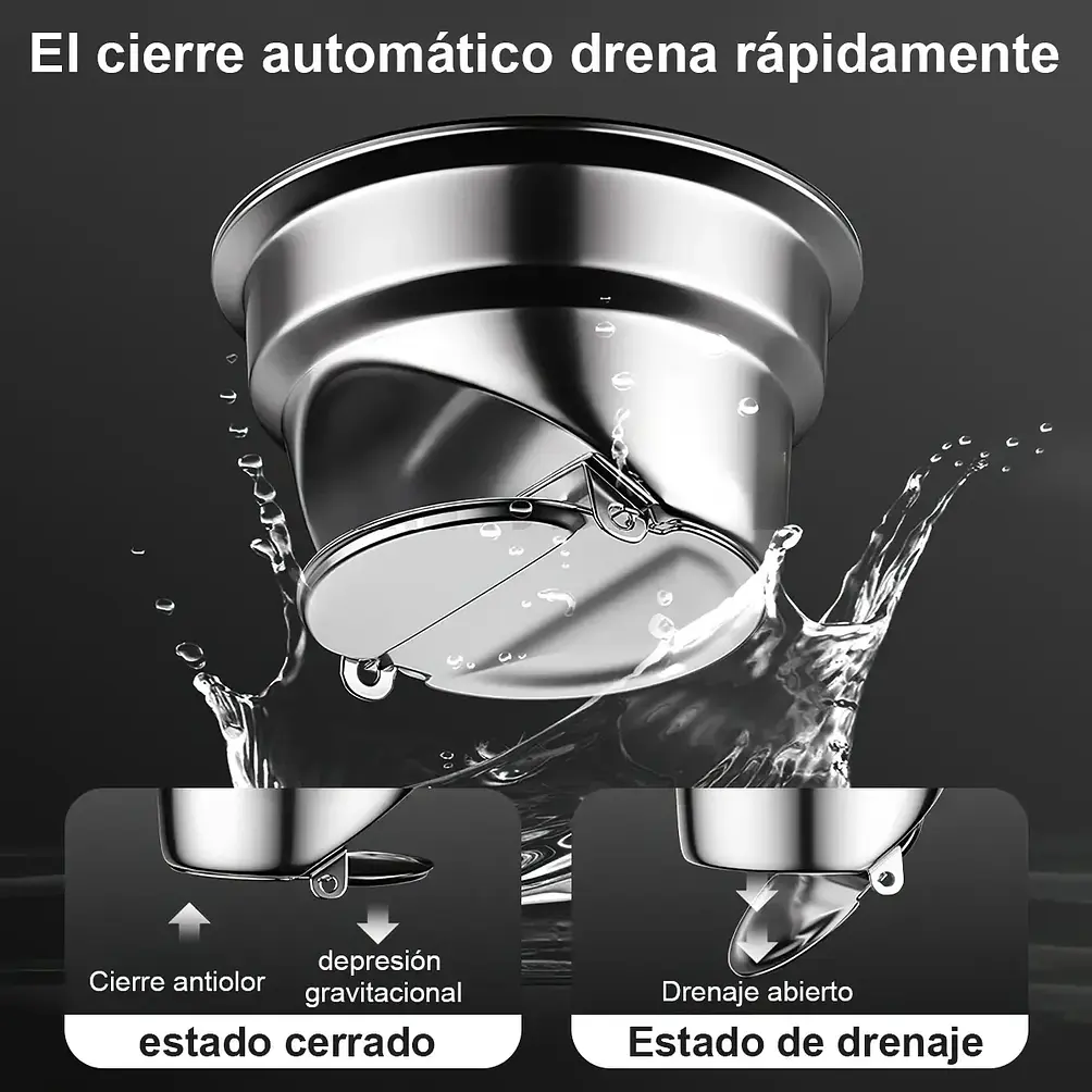 Rejilla de Desagüe Lineal cuadradas para Ducha de Acero Inoxidable Premium  20cmx8cm 6