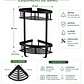 Set de Accesorios para Baño de Aluminio Negro Mate 5 Piezas - Miniatura 3
