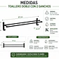 Set de Accesorios para Baño de Aluminio Negro Mate 5 Piezas - Miniatura 5