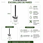 Set de Accesorios para Baño de Aluminio Negro Mate 5 Piezas - Miniatura 7