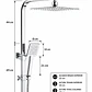 Set de Ducha con Monomando Cromado Premium  - Miniatura 2