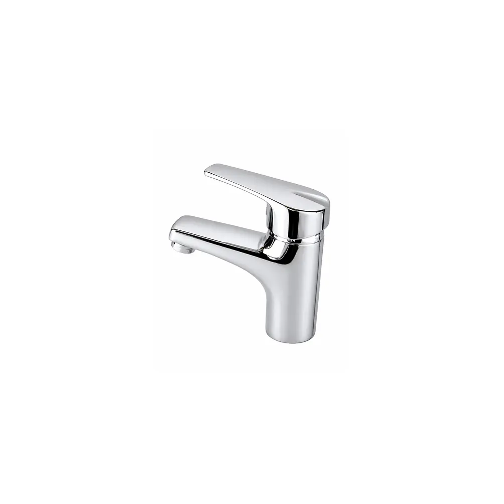  Llave Monomando Para Lavamanos Plateada Pequeña 1