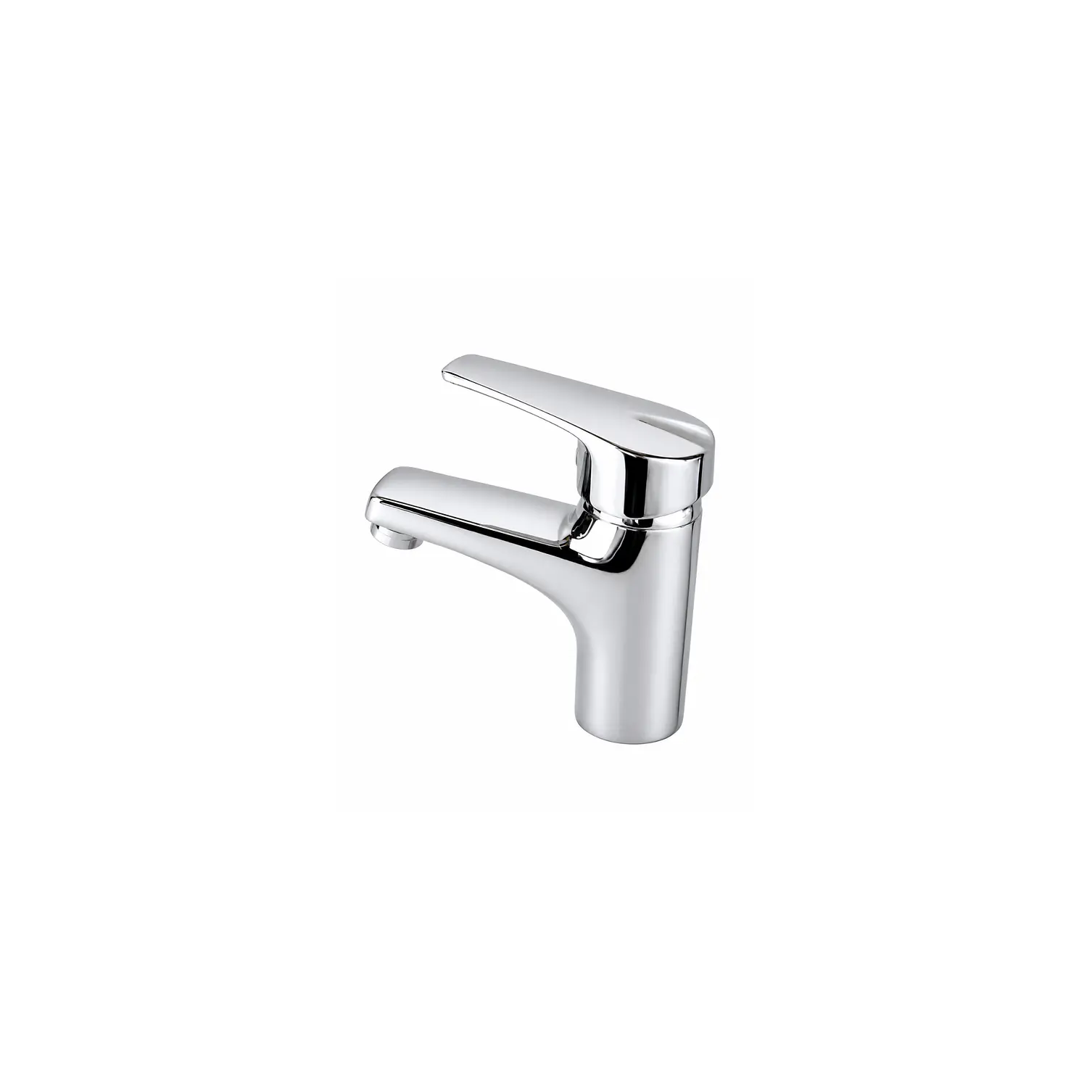  Llave Monomando Para Lavamanos Plateada Pequeña 1