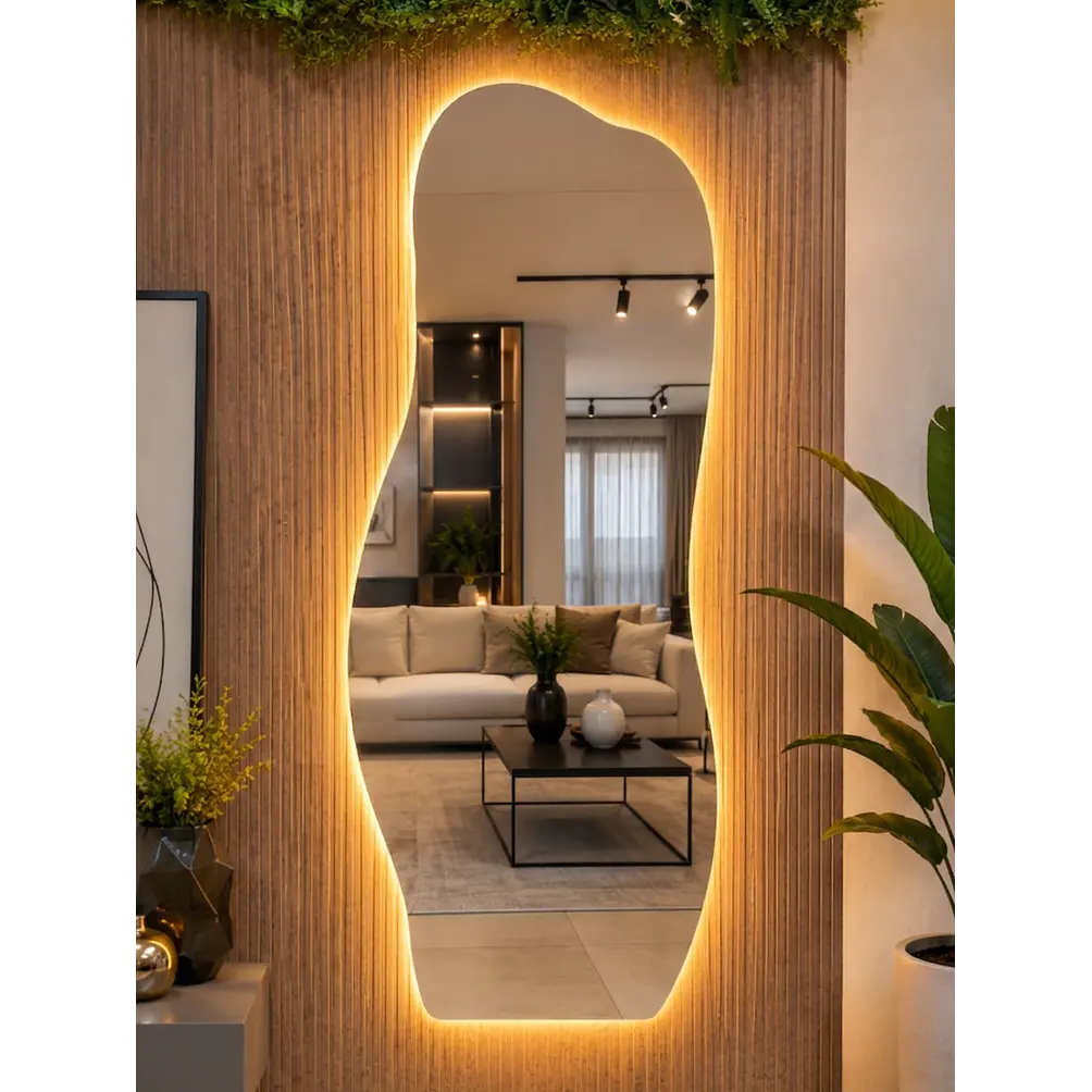 Espejo Led Irregular L10 Sin Marco 65x180 cm 1