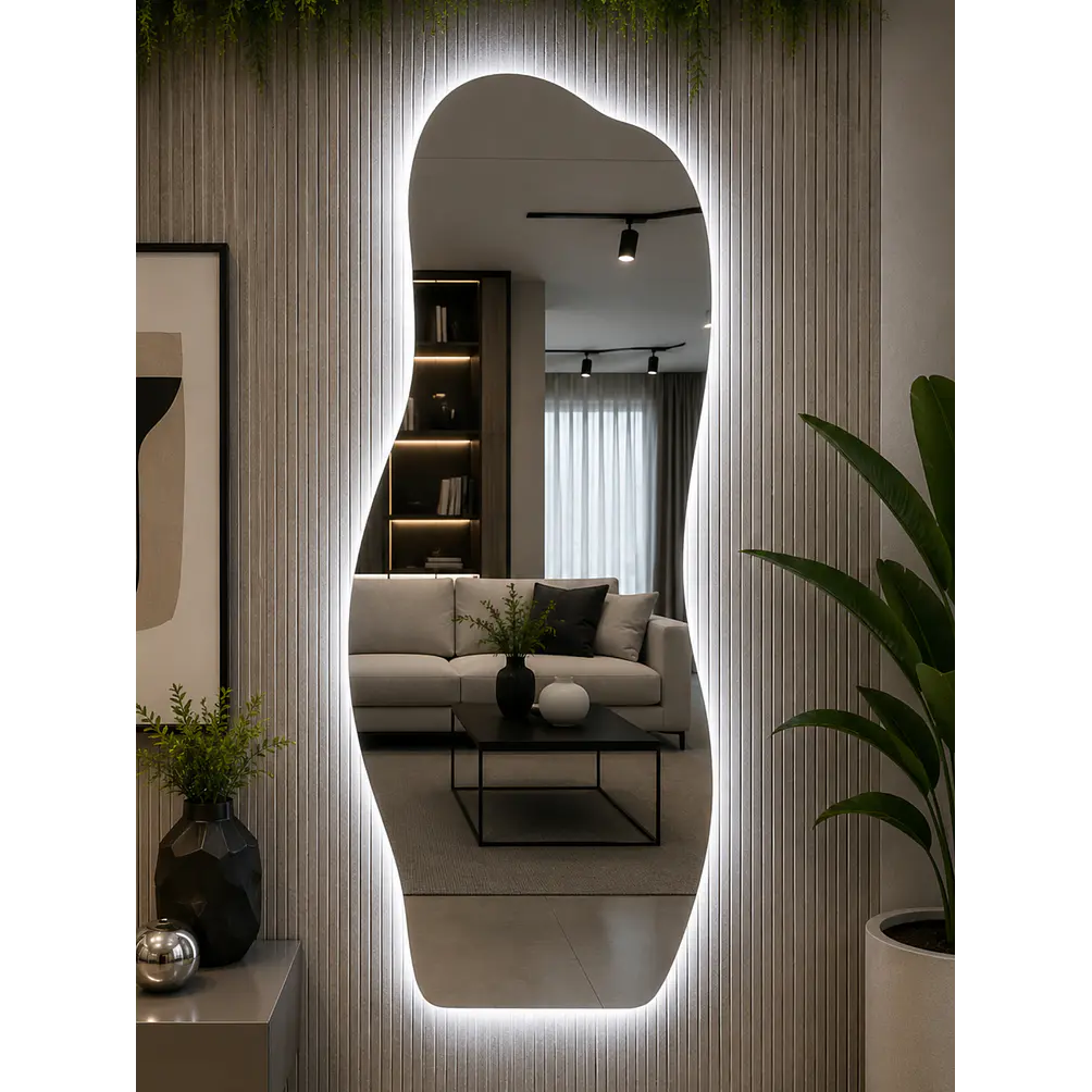 Espejo Led Irregular L10 Sin Marco 65x180 cm 2