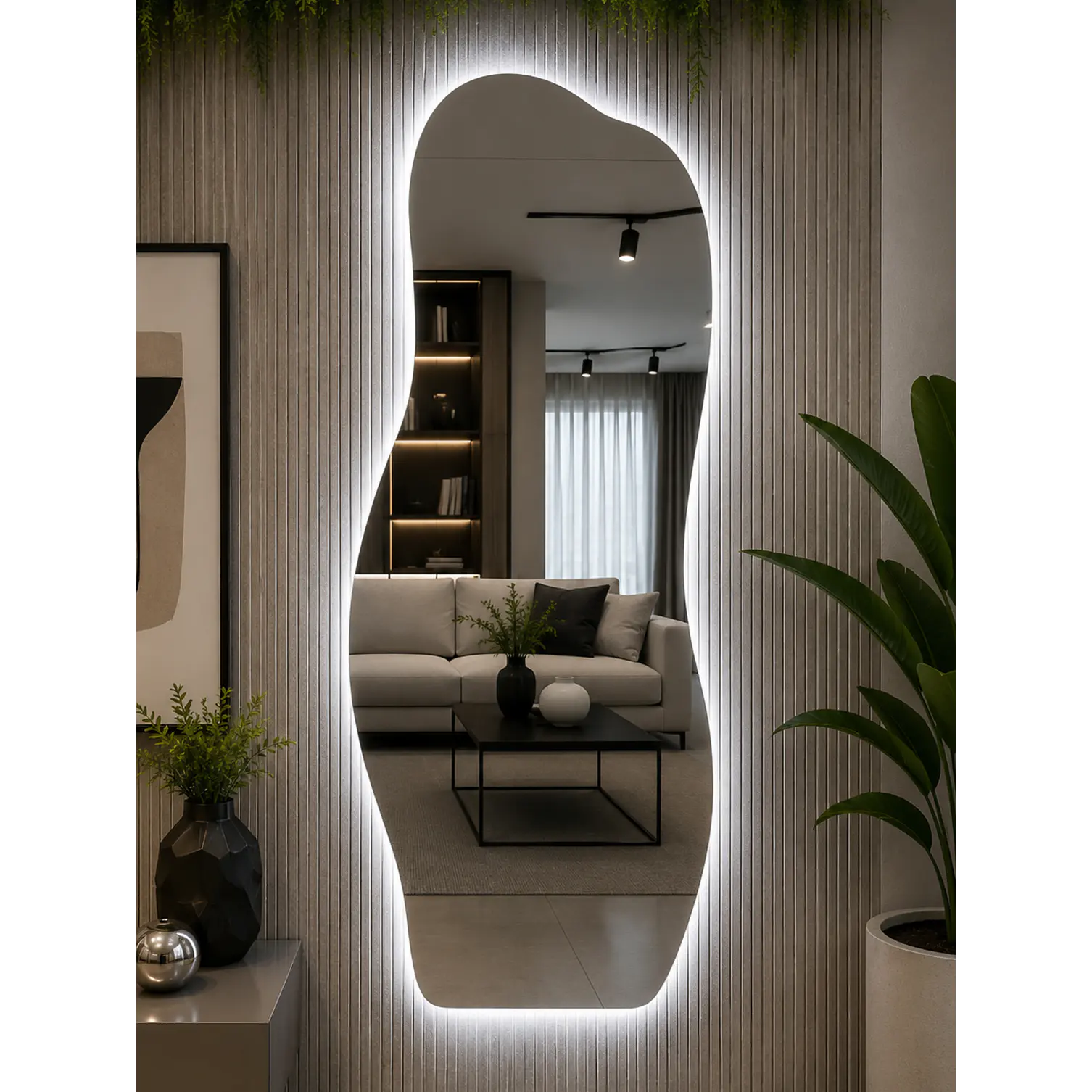 Espejo Led Irregular L10 Sin Marco 65x180 cm 2