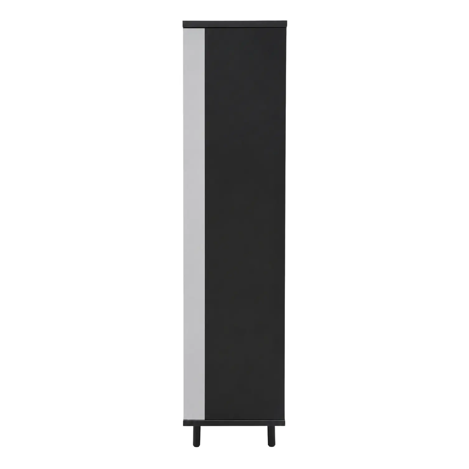 Mueble Zapatero Organizador 3 Niveles Blanco Con Gris Oscuro 118x60x24 cm 7