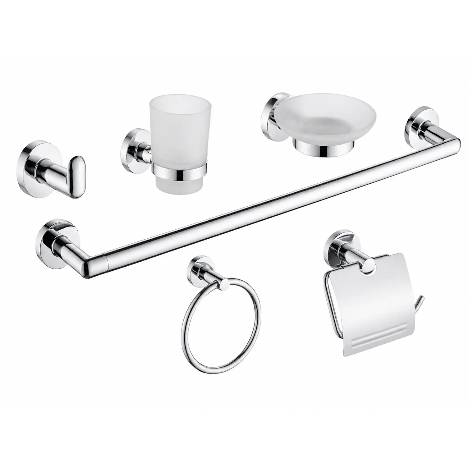 Set de Accesorios para Baño Acero Inoxidable 6 Piezas 2