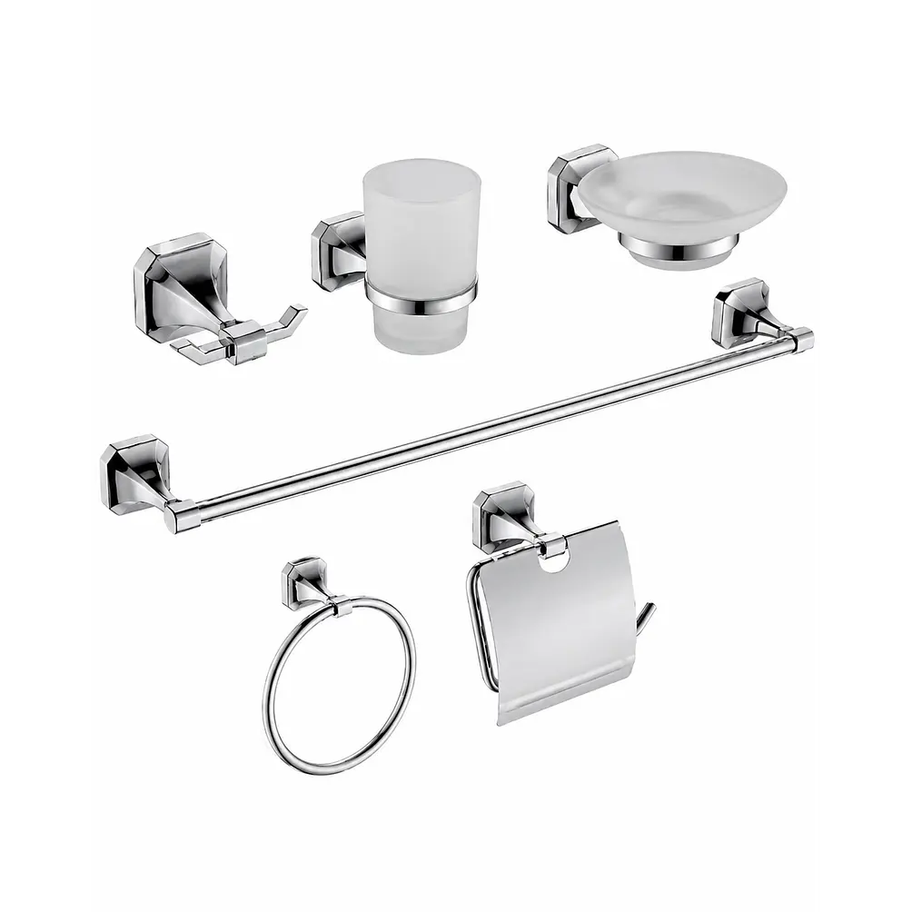 Set de Accesorios para Baño Acero Inoxidable 6 Piezas 2