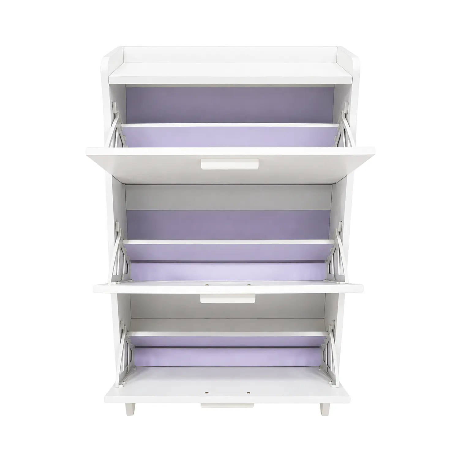 Mueble Zapatero Organizador 3 Niveles Blanco 108x60x17 cm 3