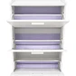 Mueble Zapatero Organizador 3 Niveles Blanco 108x60x17 cm - Miniatura 3