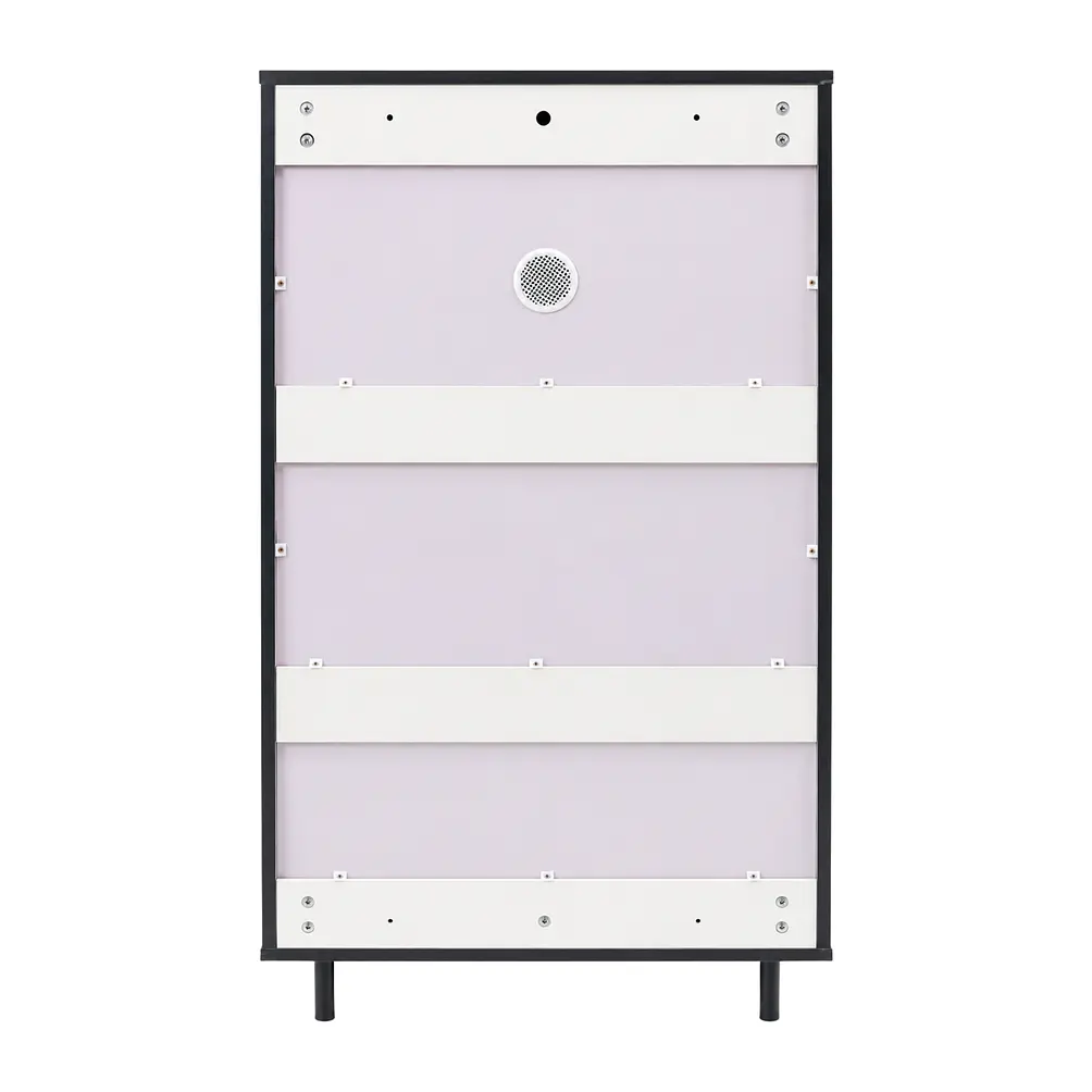 Mueble Zapatero Organizador 3 Niveles Blanco Con Gris Oscuro 118x60x24 cm 6