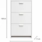 Mueble Zapatero Organizador 3 Niveles Blanco 108x60x17 cm - Miniatura 2