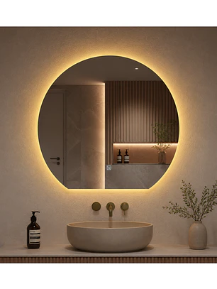 Espejo Led Menguante L12 Sin Marco 70x80 cm