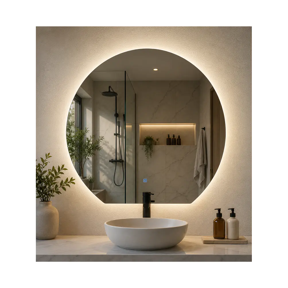 Espejo Led Menguante L12 Sin Marco 70x80 cm 3