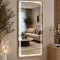 Espejo LED de Cuerpo Entero L08 Gold 70×150 cm con Opción de Pedestal - Miniatura 1