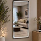 Espejo LED de Cuerpo Entero L08 Negro 70×150 cm con Opción de Pedestal - Miniatura 1