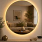 Espejo LED Redondo L02 Golden 70 cm  - Miniatura 2