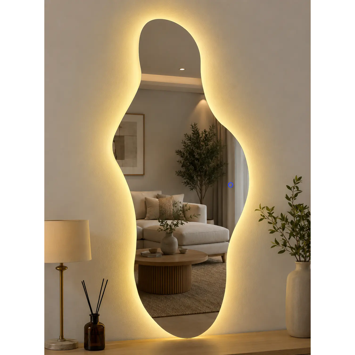 Espejo Led Irregular L13 Sin Marco 65x150cm 1