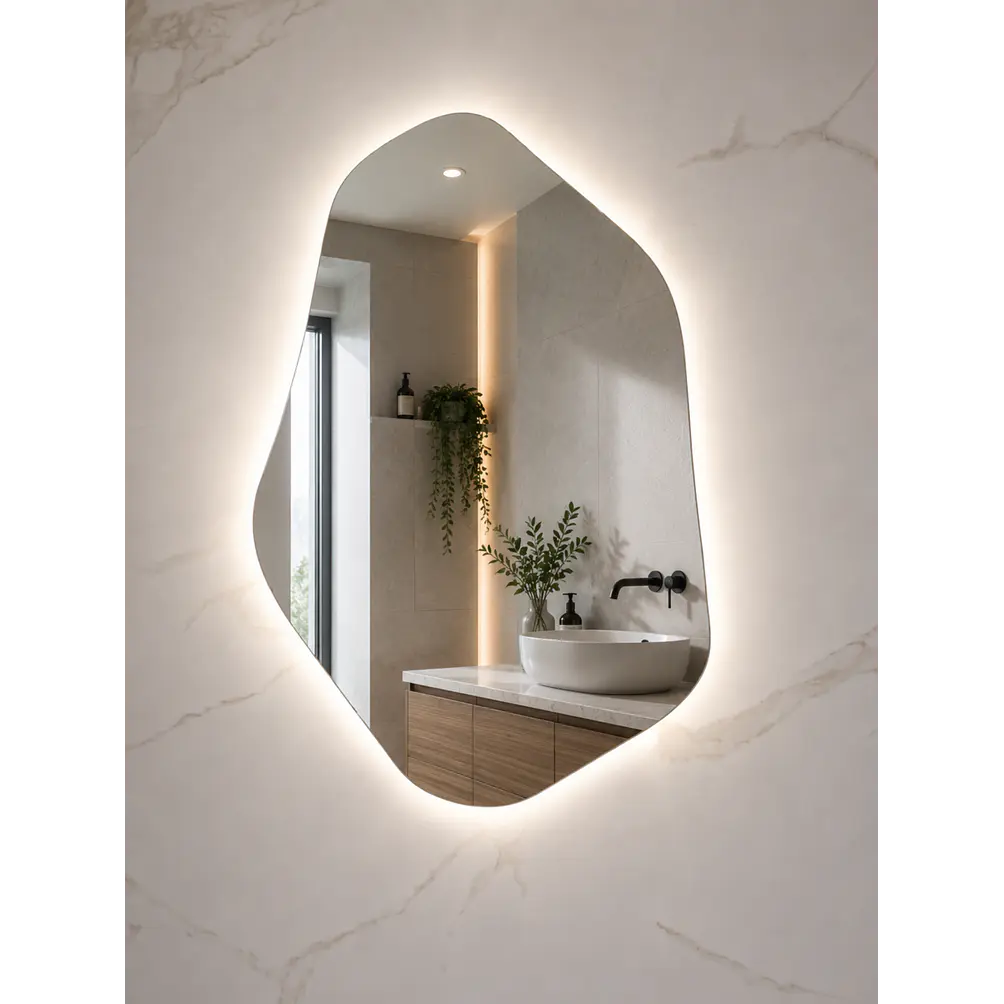 Espejo LED Irregular L14 Sin Marco 80x50 cm 2