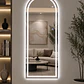 Espejo LED Arco 70x180 cm Sin Marco | 3 Tonos de Luz | Vertical  - Miniatura 1