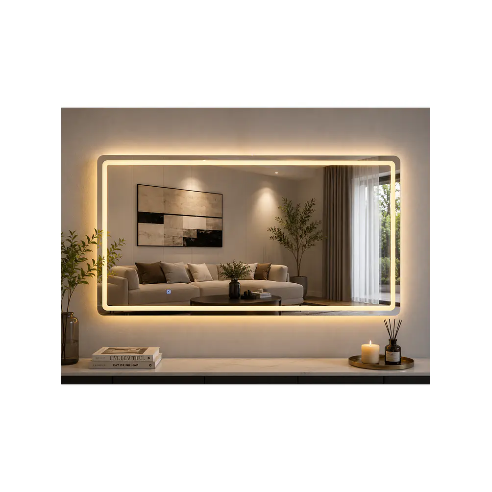 Espejo LED Sin Marco 70x150 cm | 3 Tonos de Luz | Vertical y Horizontal 5
