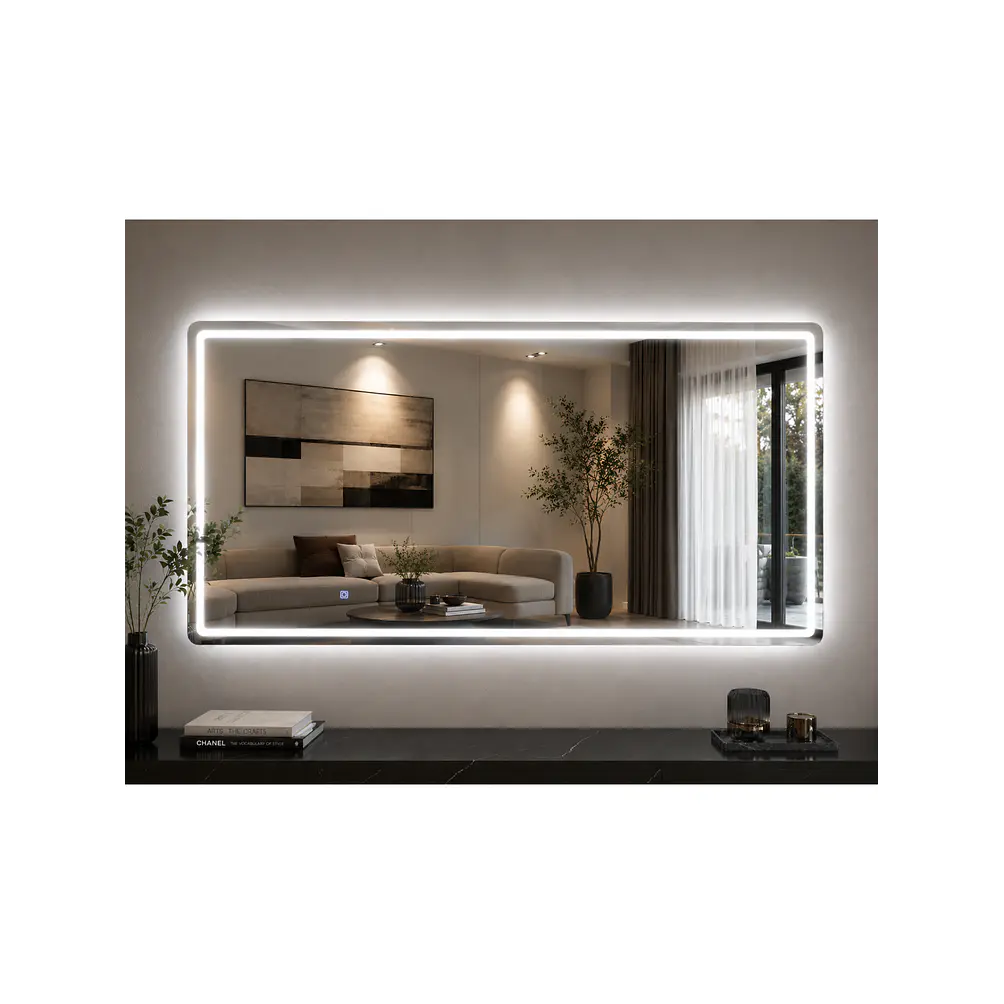 Espejo LED Sin Marco 70x150 cm | 3 Tonos de Luz | Vertical y Horizontal 6