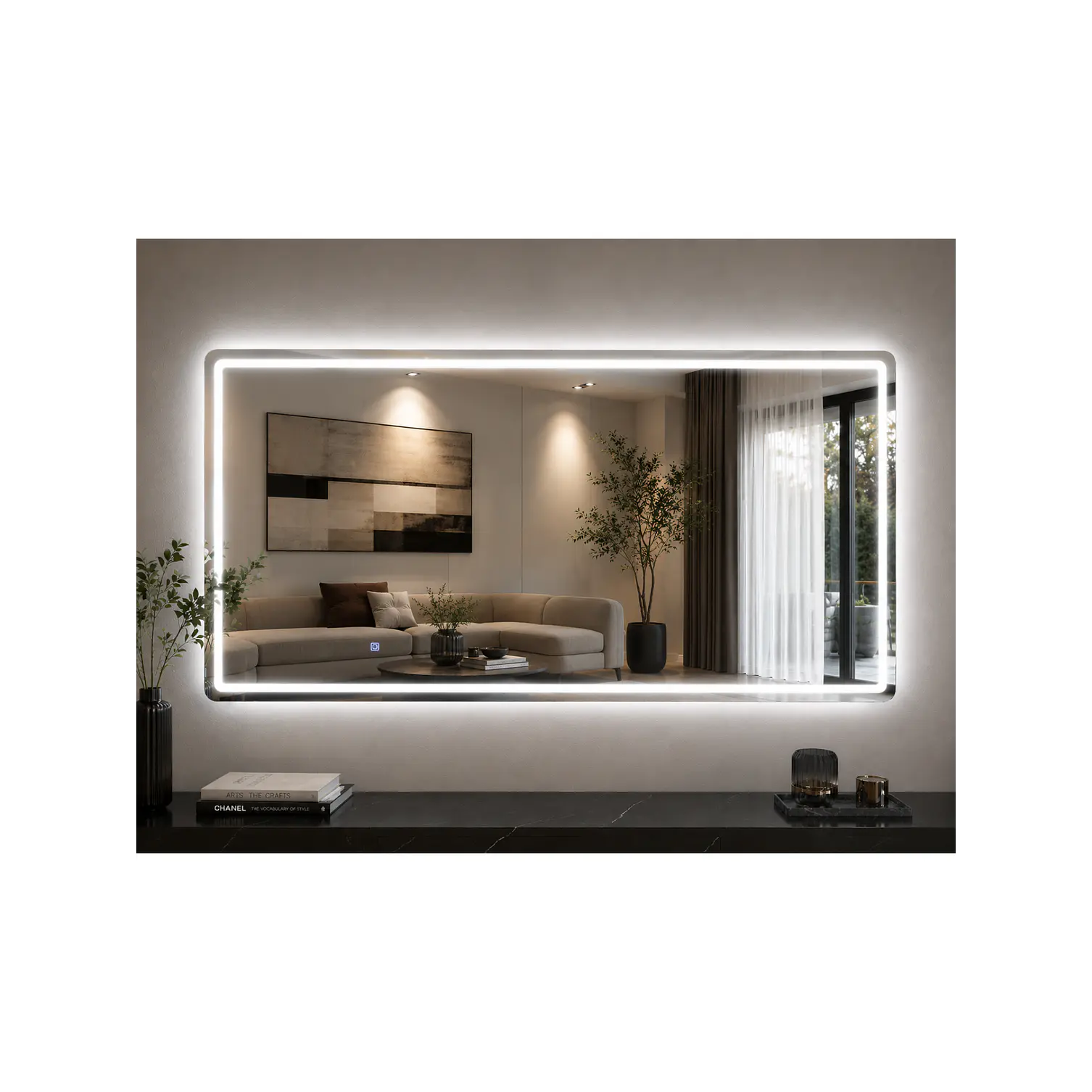 Espejo LED Sin Marco 70x150 cm | 3 Tonos de Luz | Vertical y Horizontal 6