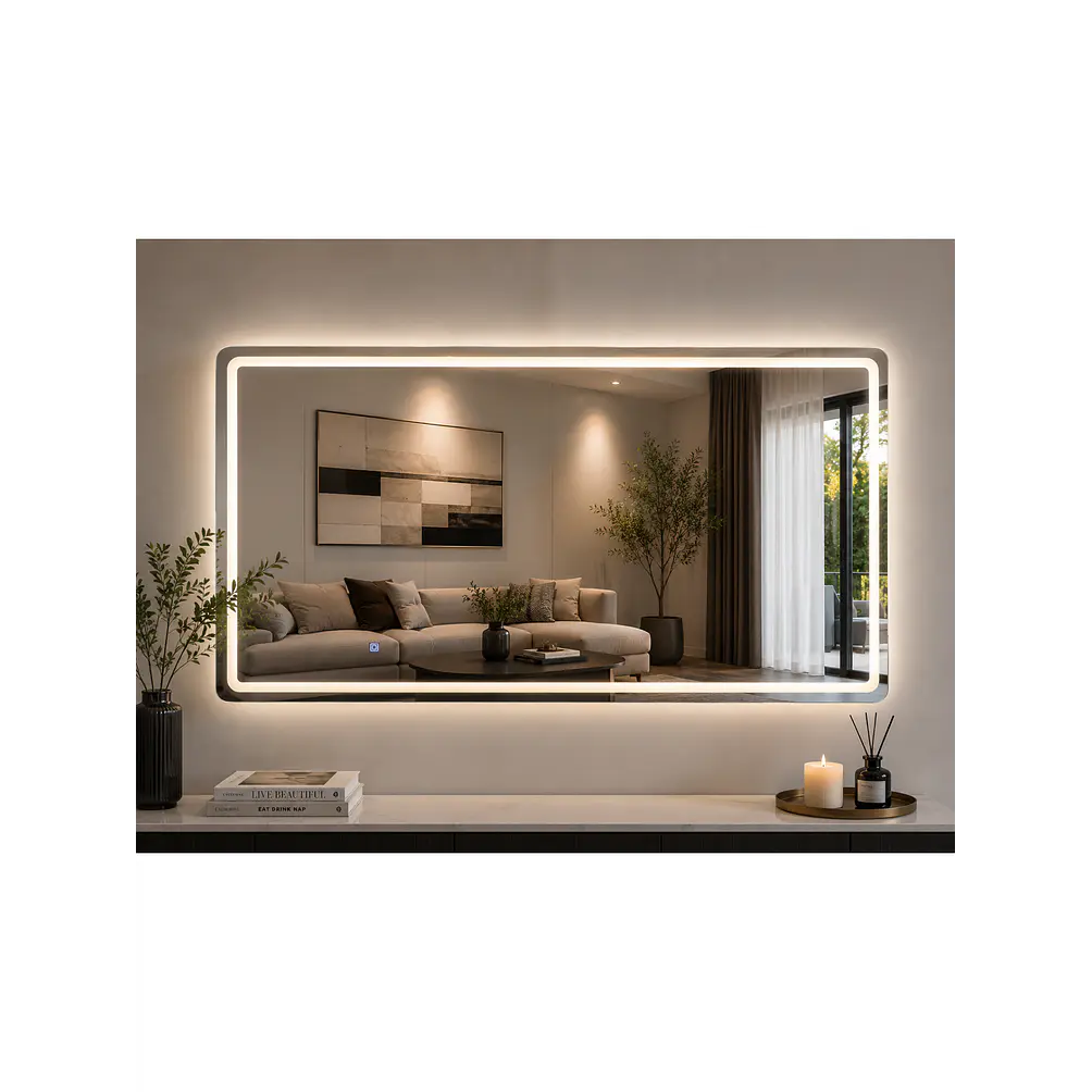 Espejo LED Sin Marco 70x150 cm | 3 Tonos de Luz | Vertical y Horizontal 7