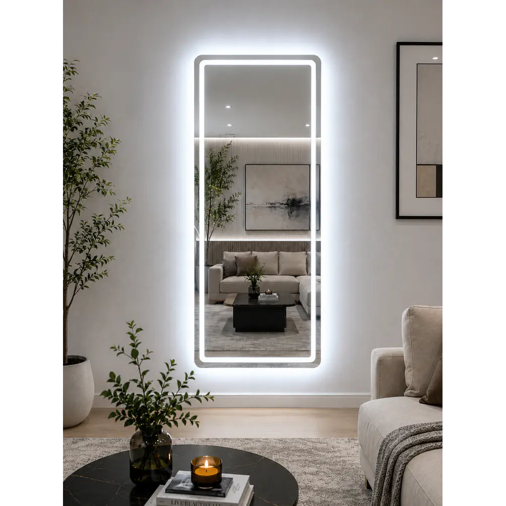 Espejo LED Sin Marco 70x150 cm | 3 Tonos de Luz | Vertical y Horizontal 1