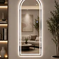 Espejo LED Arco 70x150 cm Sin Marco | 3 Tonos de Luz | Vertical  - Miniatura 1